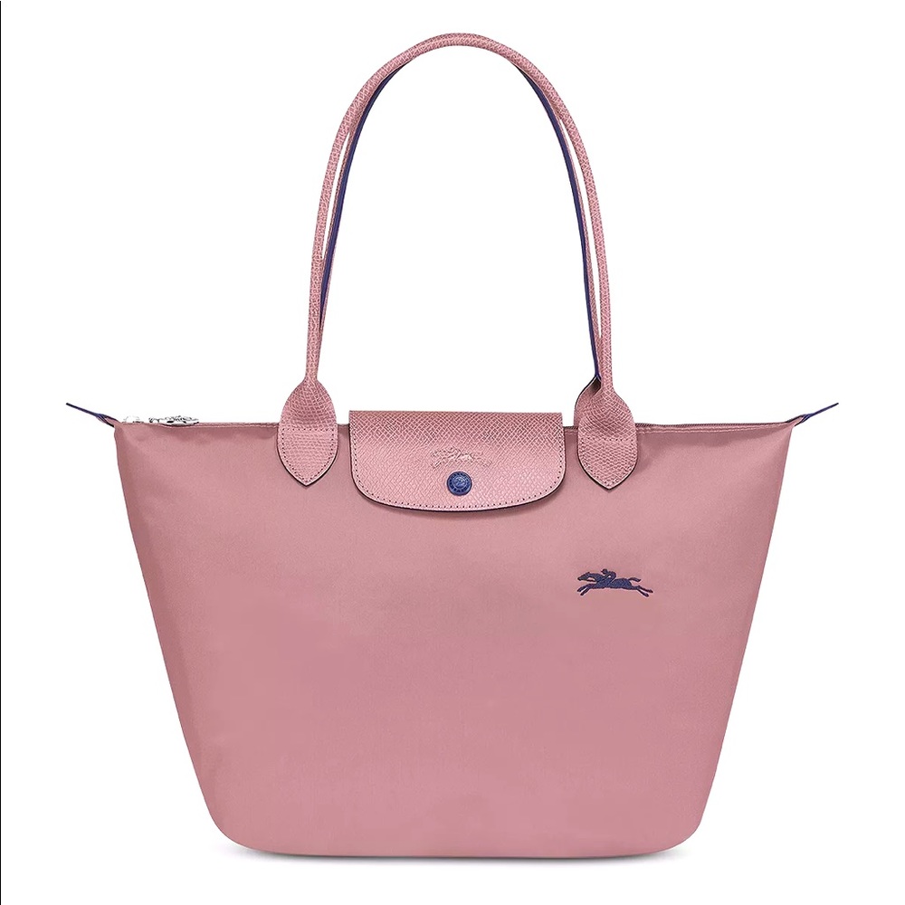 longchamp le pliage small pink tote